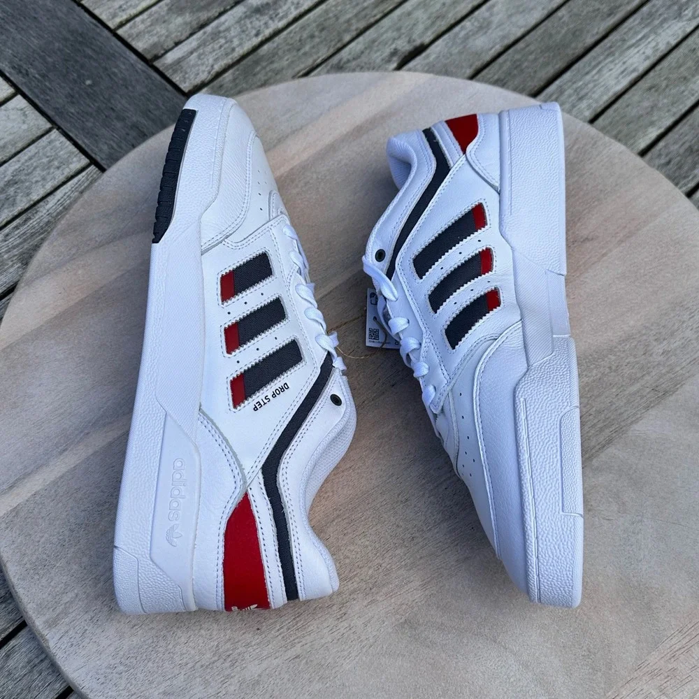 adidas Drop Step Low Mens Shoes White Athletic Sneakers IE6225 Size 12 New - Picture 3 of 12